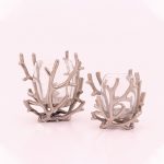 Portavasos decorativo estilo ramas