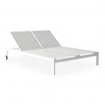 MILOS DOUBLE SUNLOUNGER WITH EXT WHEELS