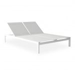 MILOS DOUBLE SUNLOUNGER WITH INT WHEELS