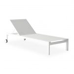 MILOS SUNLOUNGER WITH EXT WHEELS - HIGH