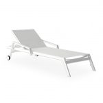 PULVIS SUNLOUNGER WITH EXT WHEELS