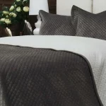 MATTE VELVET  STONEWASHED QUILT SET
