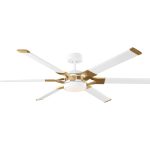 LOFT 62 LED - BLANCO MATE W LATÓN BRUÑIDO