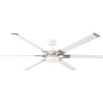 LOFT 72 LED - BLANCO MATE W ACERO CEPILLADO